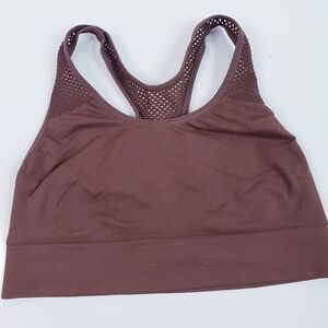 Pink Victoria's Secret Seamless Lightly Lined Racerback Sports Bra